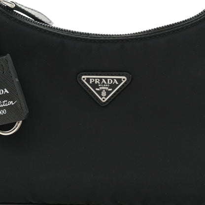 Prada Tessuto Nylon Mini Re-Edition 2000 Bag Black 9 of 12