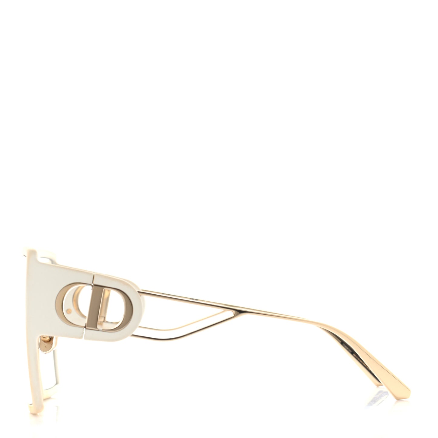 Square 30 Montaigne Sunglasses White