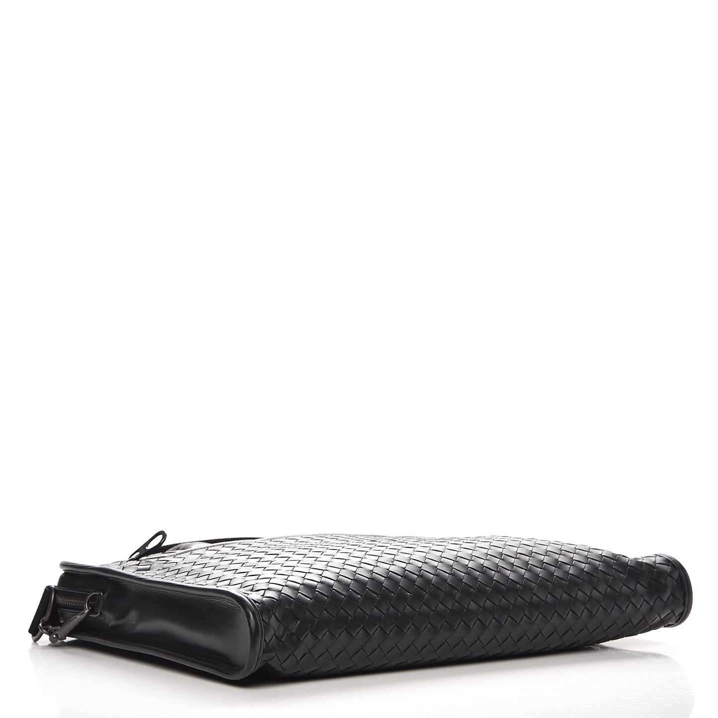 Calfskin Leggero Intrecciato Briefcase Nero Black