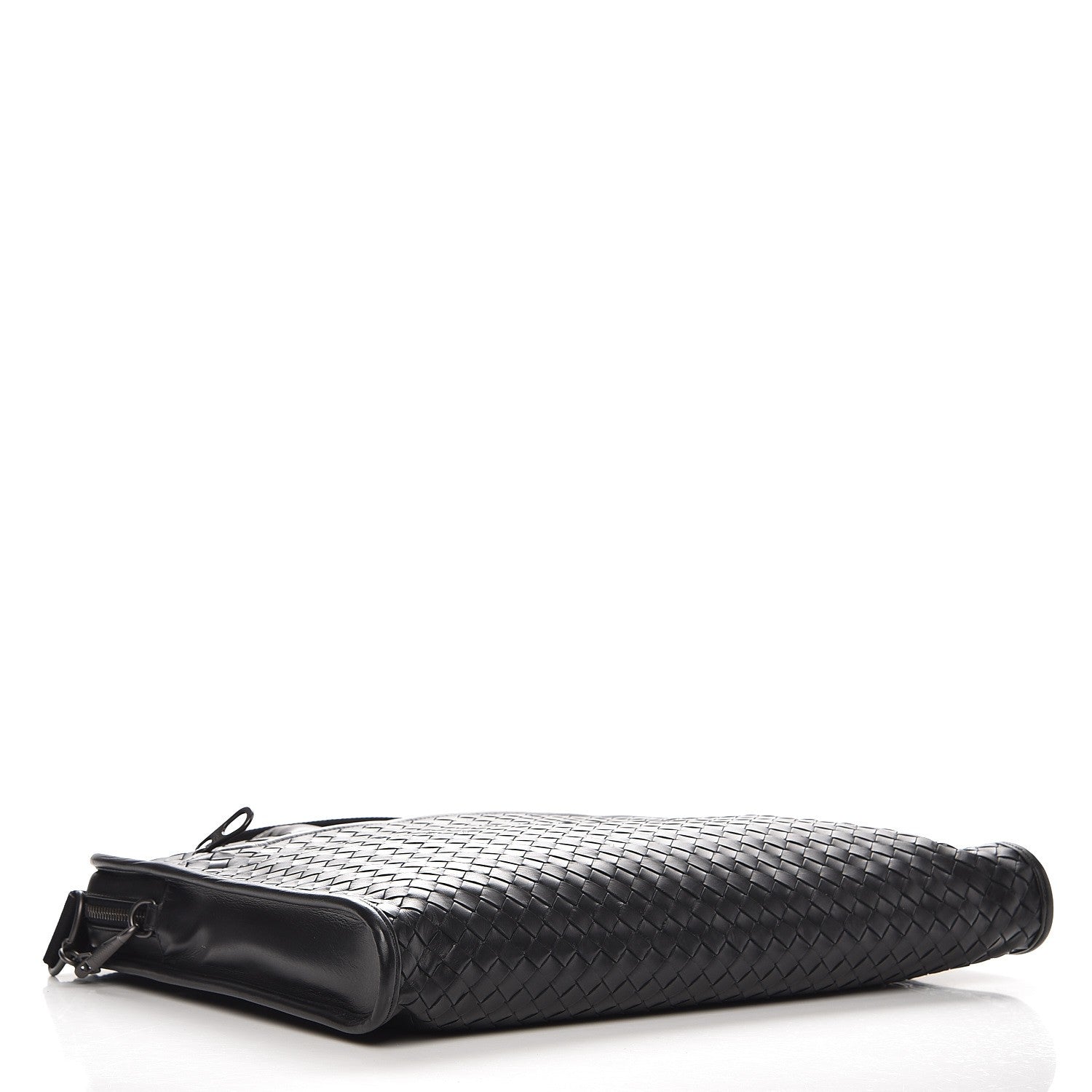 Bottega Veneta Calfskin Leggero Intrecciato Briefcase Nero Black 4 of 8