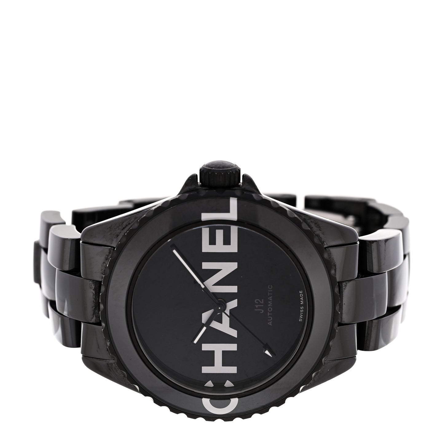 Stainless Steel Ceramic 38mm J12 Wanted de Chanel Automatic Watch Black