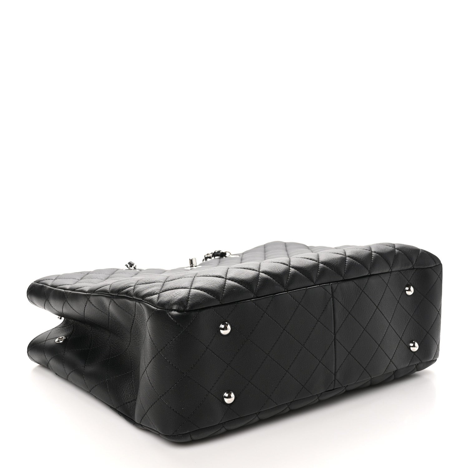 Chanel Calfskin Quilted Large Classic Shopping Tote Black 4 of 10