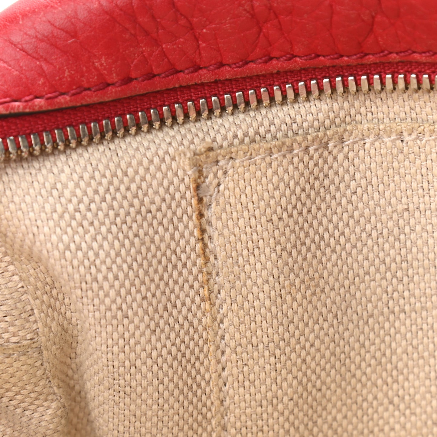 Pebbled Calfskin Small Soho Disco Bag Tabasco Red