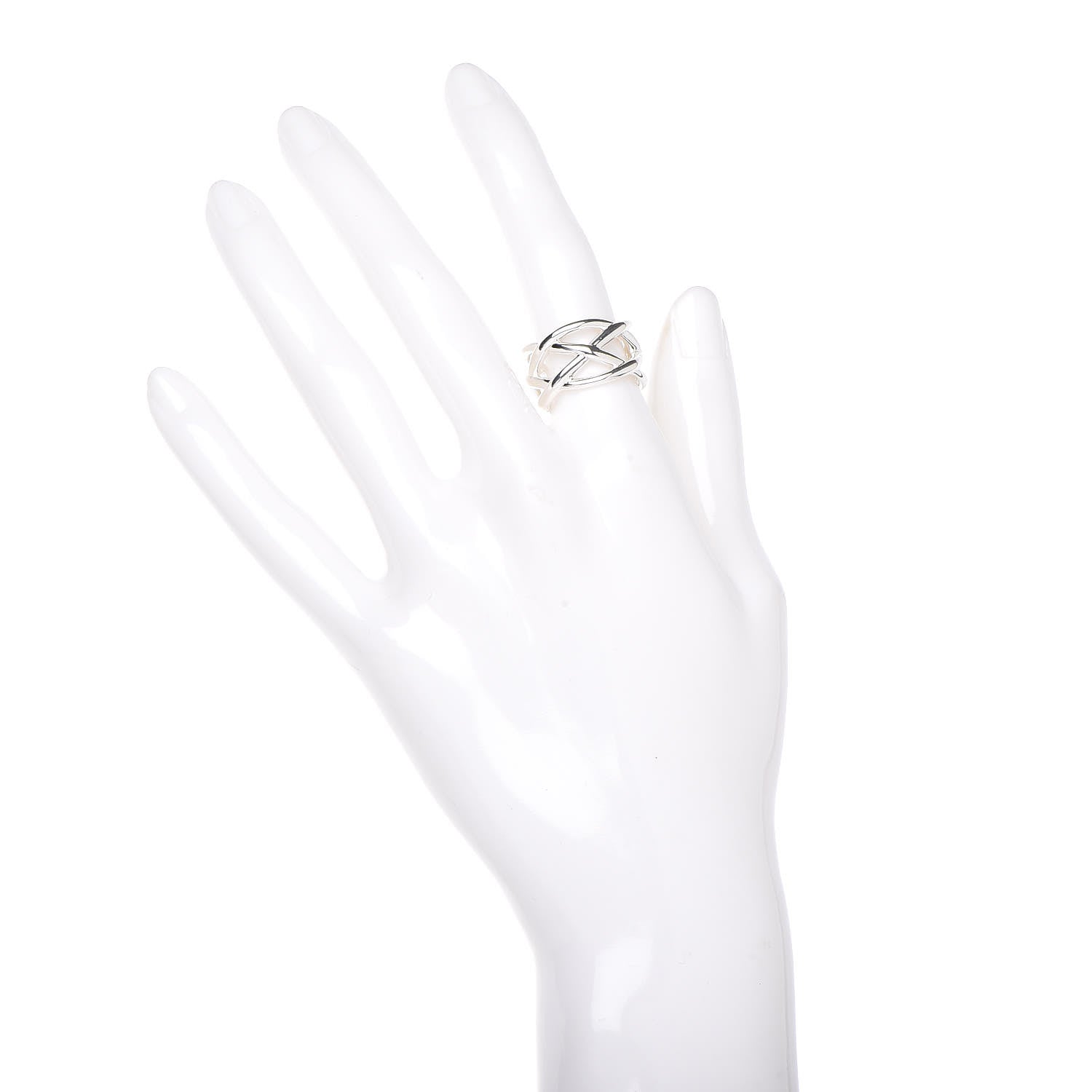 Tiffany Sterling Silver Weave Ring 50 5.5 2 of 4