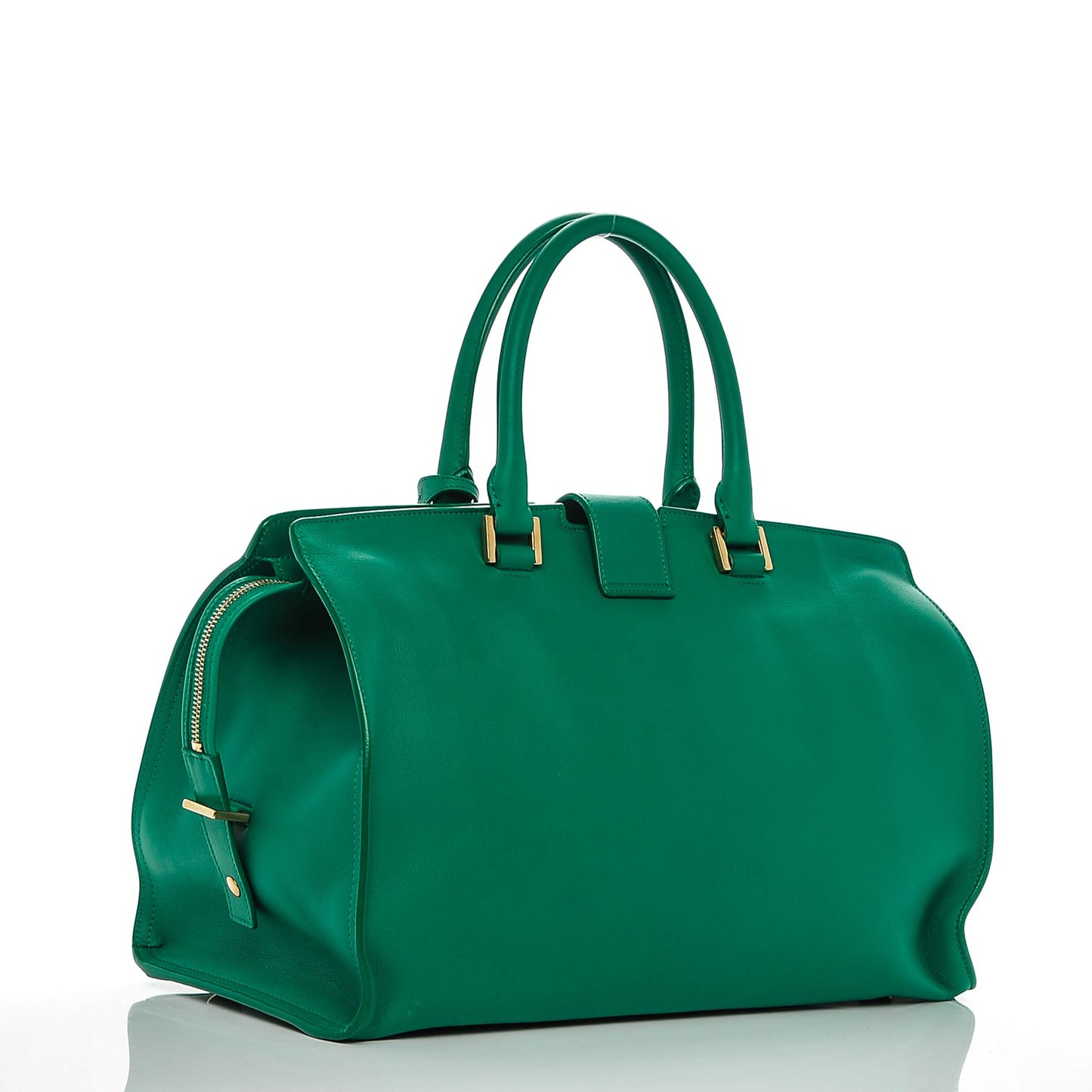 Calfskin Medium Classic Y Cabas Green