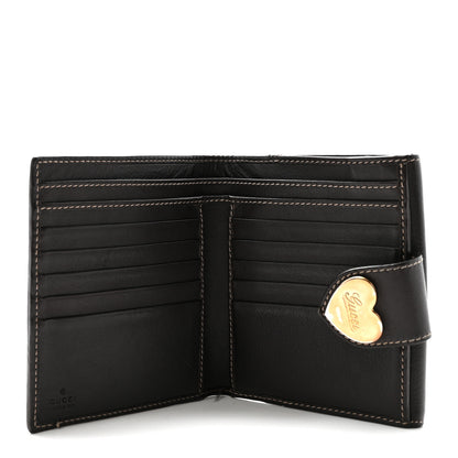 Gucci Monogram Heart French Wallet Dark Brown 5 of 7