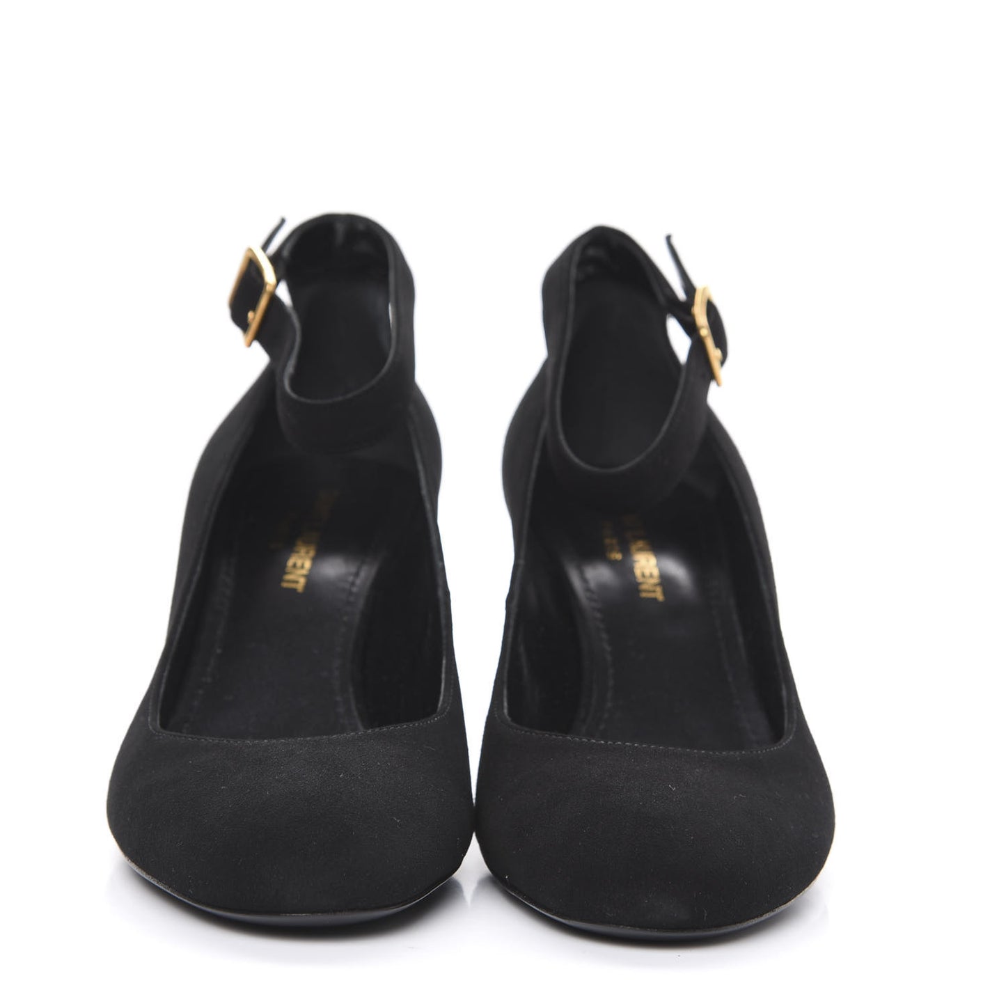 Suede Loulou 70 Ankle Strap Pumps 37 Black