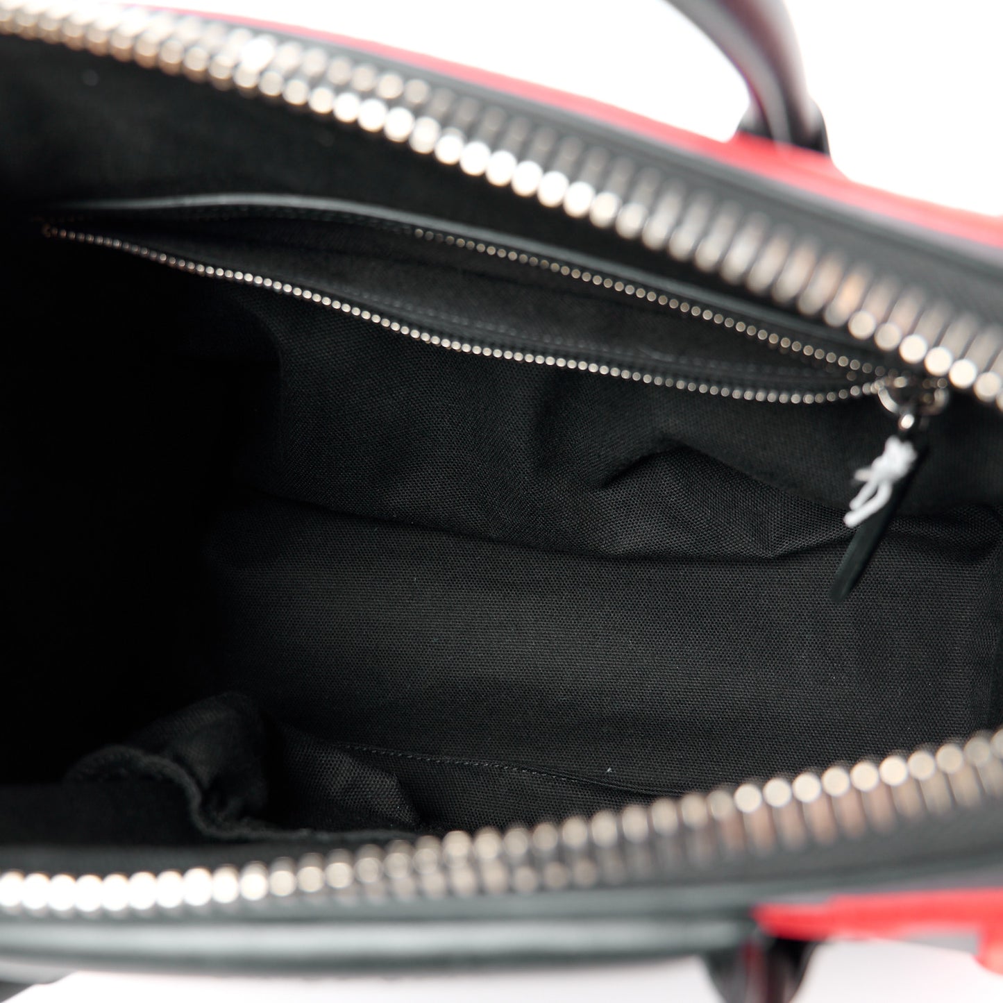 Calfskin Small Embroidered Frame Antigona Black Red