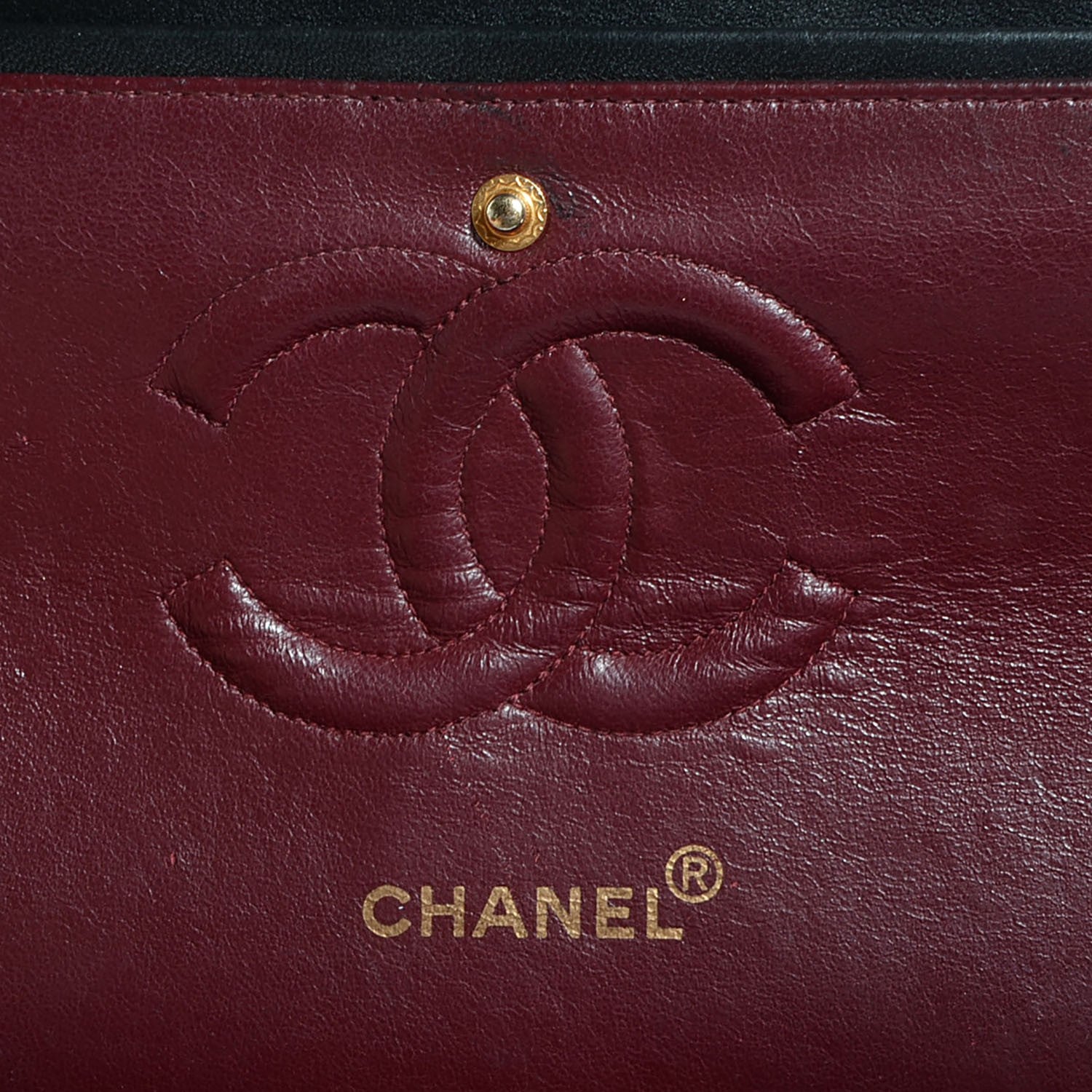 Chanel Lambskin Quilted Medium Double Flap Black 6 of 8