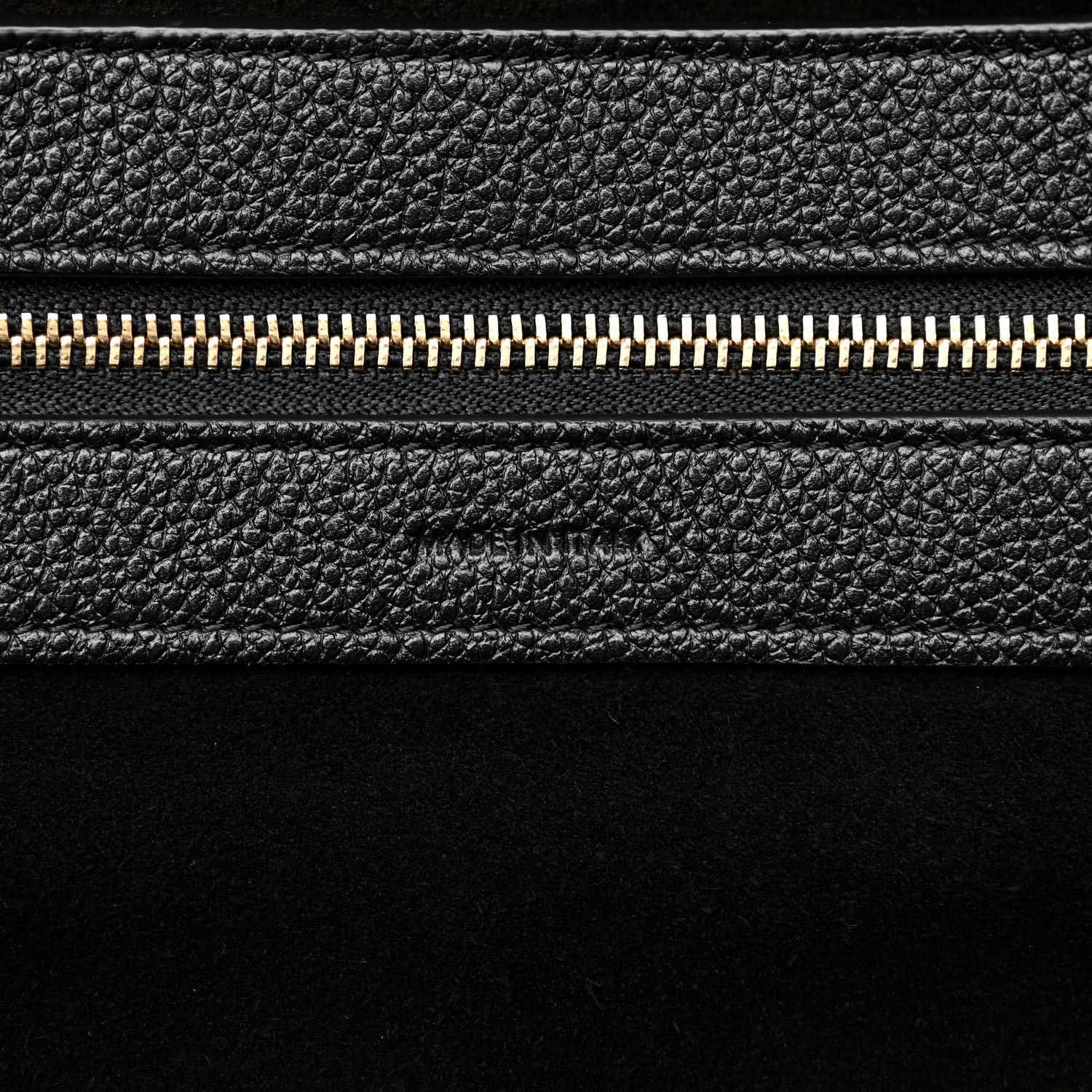 Celine Soft Grained Calfskin Medium Belt Cabas Phantom Black 6 of 10