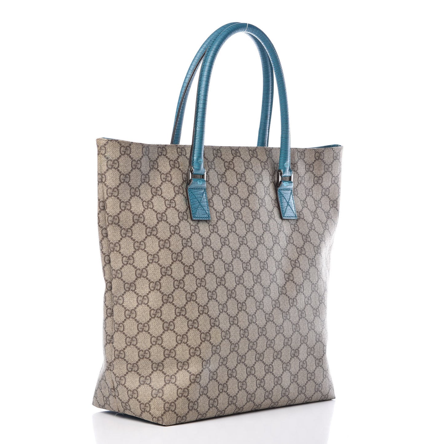 GG Plus Monogram Small Vertical Tote Turquoise
