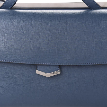 Fendi Vitello Elite Flamingo Demi Jour Shoulder Bag Blue 11 of 15