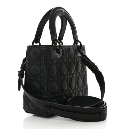 Christian Dior Ultra Matte Calfskin Cannage Small My ABCDior Lady Dior Black 3 of 10