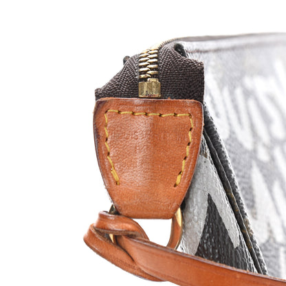 Louis Vuitton Monogram Graffiti Pochette Accessories Silver 7 of 11