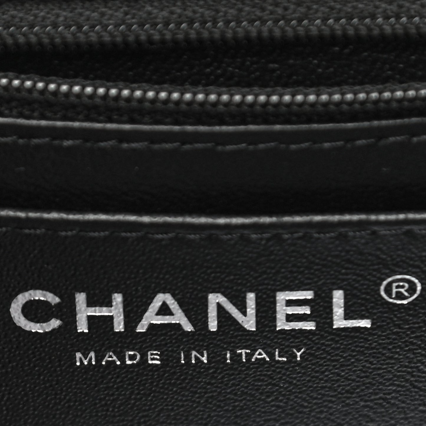 Lambskin Quilted Mini Square Flap Black