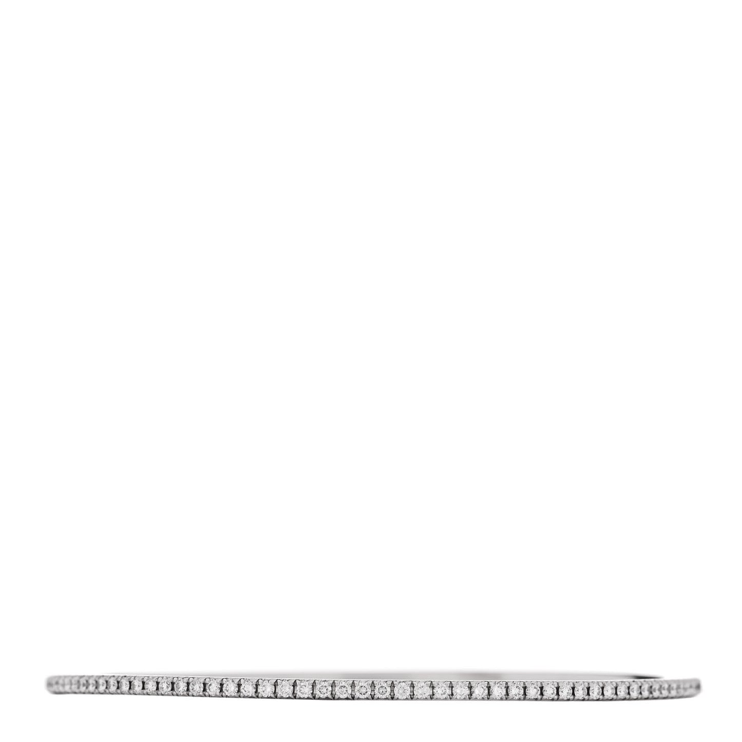 18K White Gold Diamond Metro Pave Bangle Bracelet