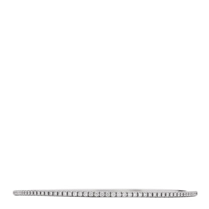 Tiffany 18K White Gold Diamond Metro Pave Bangle Bracelet 2 of 4