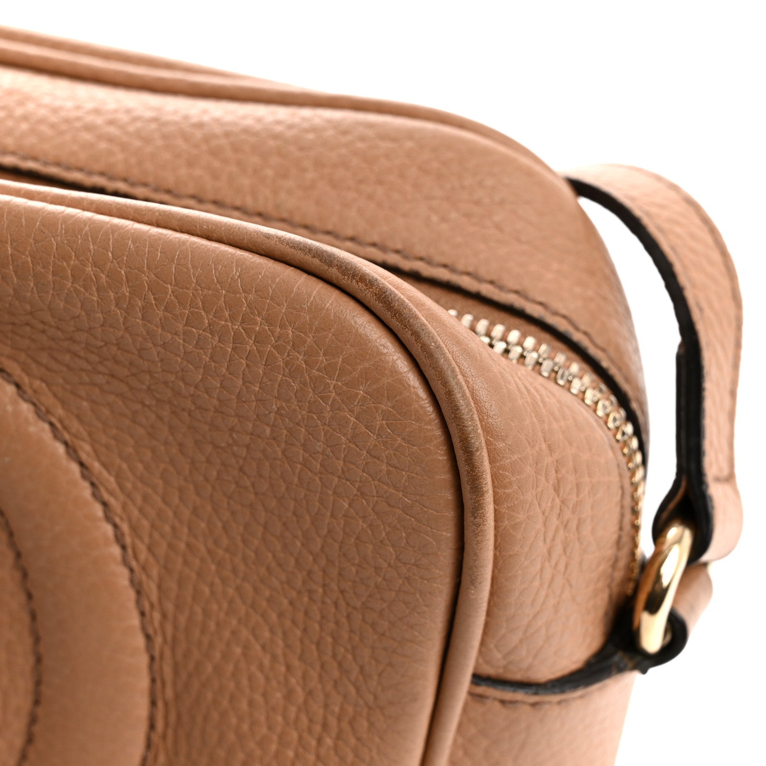 Gucci Pebbled Calfskin Small Soho Disco Bag Rose Beige 12 of 16