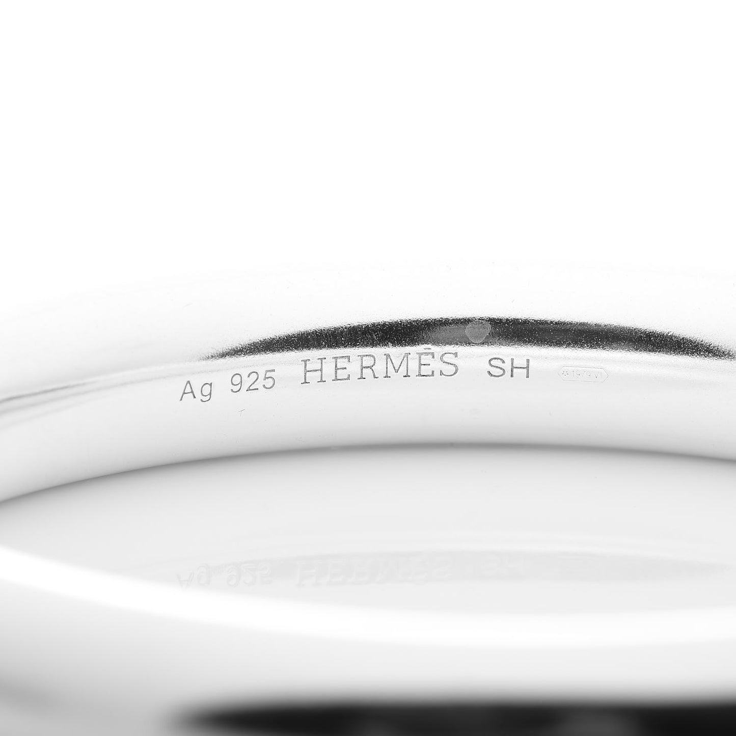 Sterling Silver Oval Bangle Bracelet SH