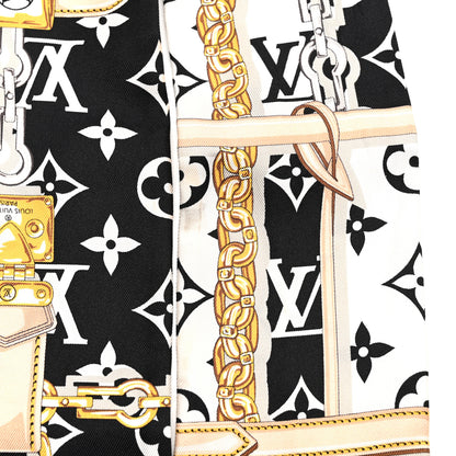 Louis Vuitton Silk Monogram Confidential Bandeau Black 4 of 5