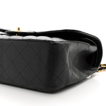 Chanel Caviar Quilted Jumbo Double Flap Black 10 of 10
