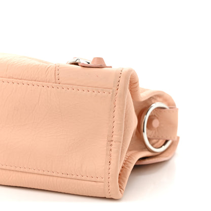 Balenciaga Matte Goatskin Rubber Covered Classic Hardware Mini City Rose Poudre 11 of 11