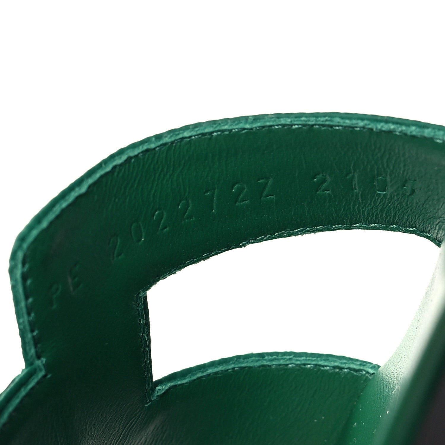 Hermes Epsom Oran Sandals 36.5 Vert Cactus 6 of 10