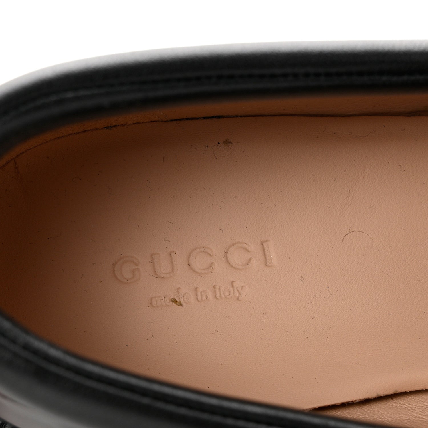 Gucci Magnum Calfskin Nappa Crystal Womens Interlocking G Platform Chunky Lug Sole 40mm Loafers 38.5 Black 7 of 9