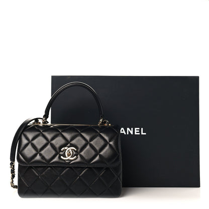 Chanel Lambskin Quilted Small Trendy CC Dual Handle Flap Bag Black 12 of 12