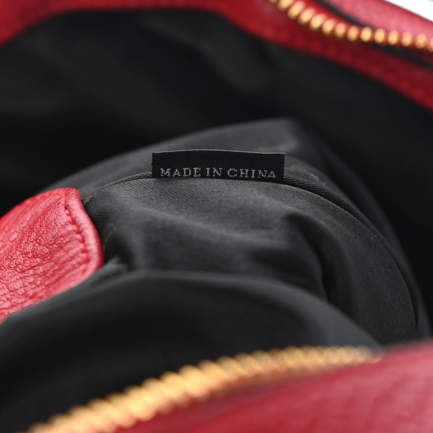 Calfskin Satchel Red