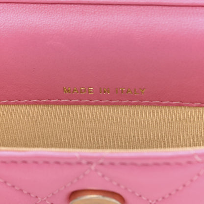 Chanel Lambskin Quilted Pearl Crush Clutch With Chain Pink 7 of 11