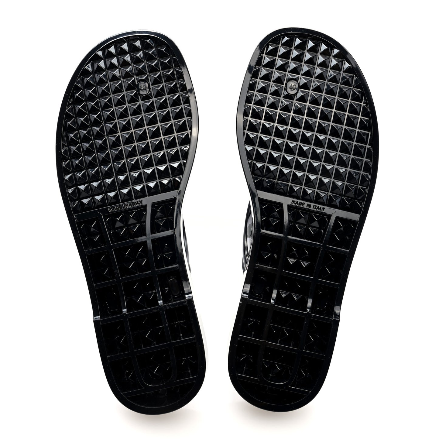 PVC Vlogo PM Thong Sandals 40 Black