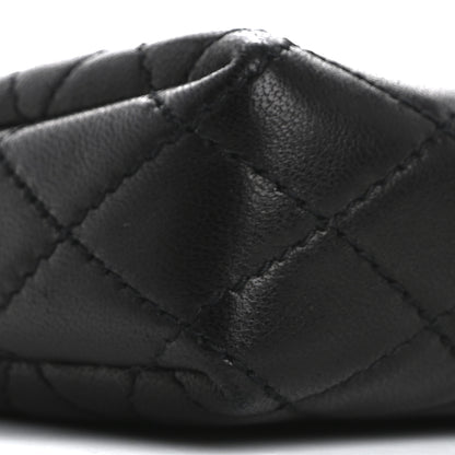 Saint Laurent Lambskin Quilted Gaby Zipped Pouch Black 9 of 11
