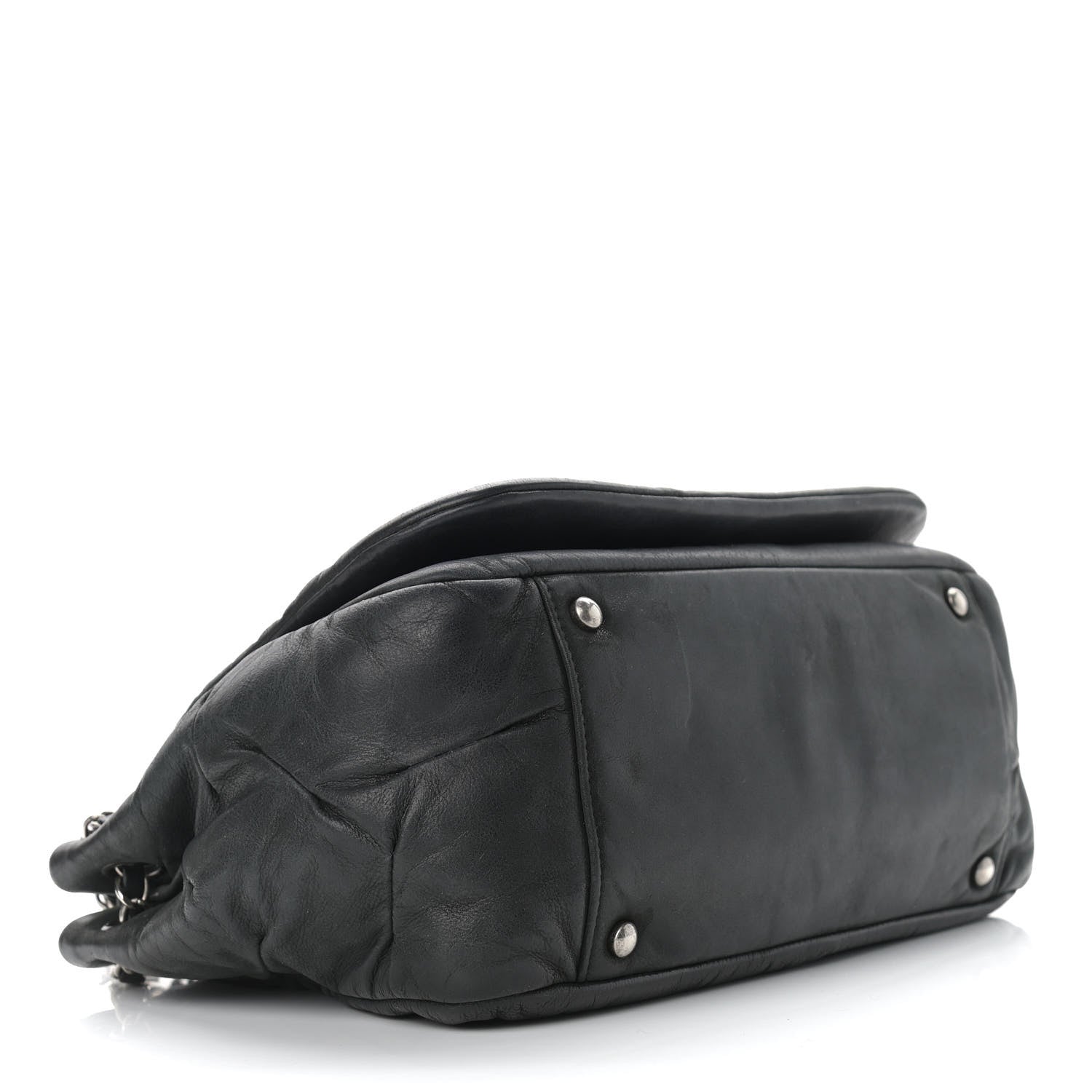Chanel Iridescent Calfskin Glint Accordion Flap Black 4 of 17