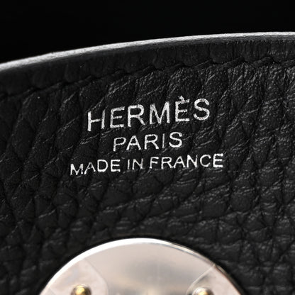 Hermes Taurillon Clemence Lindy 26 Black 6 of 11