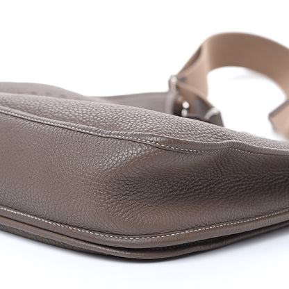 Hermes Taurillon Clemence Evelyne III PM Etoupe 10 of 14