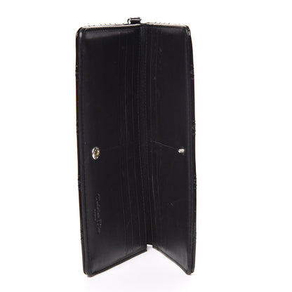 Christian Dior Patent Cannage Lady Dior Yen Wallet Black 7 of 14