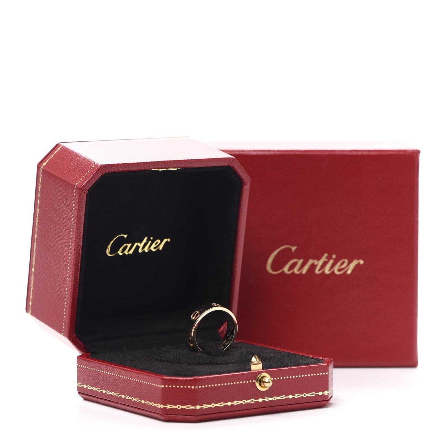 18K Yellow Gold 5.5mm LOVE Ring 52 6