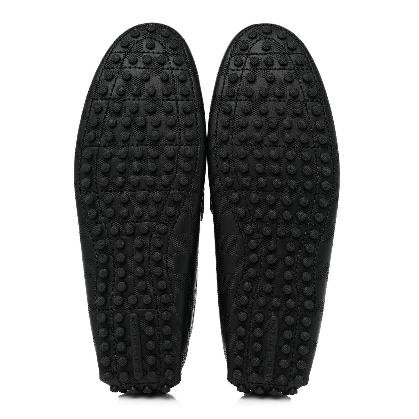 Damier Infini Hockenheim Moccasin Loafers 7 Onyx