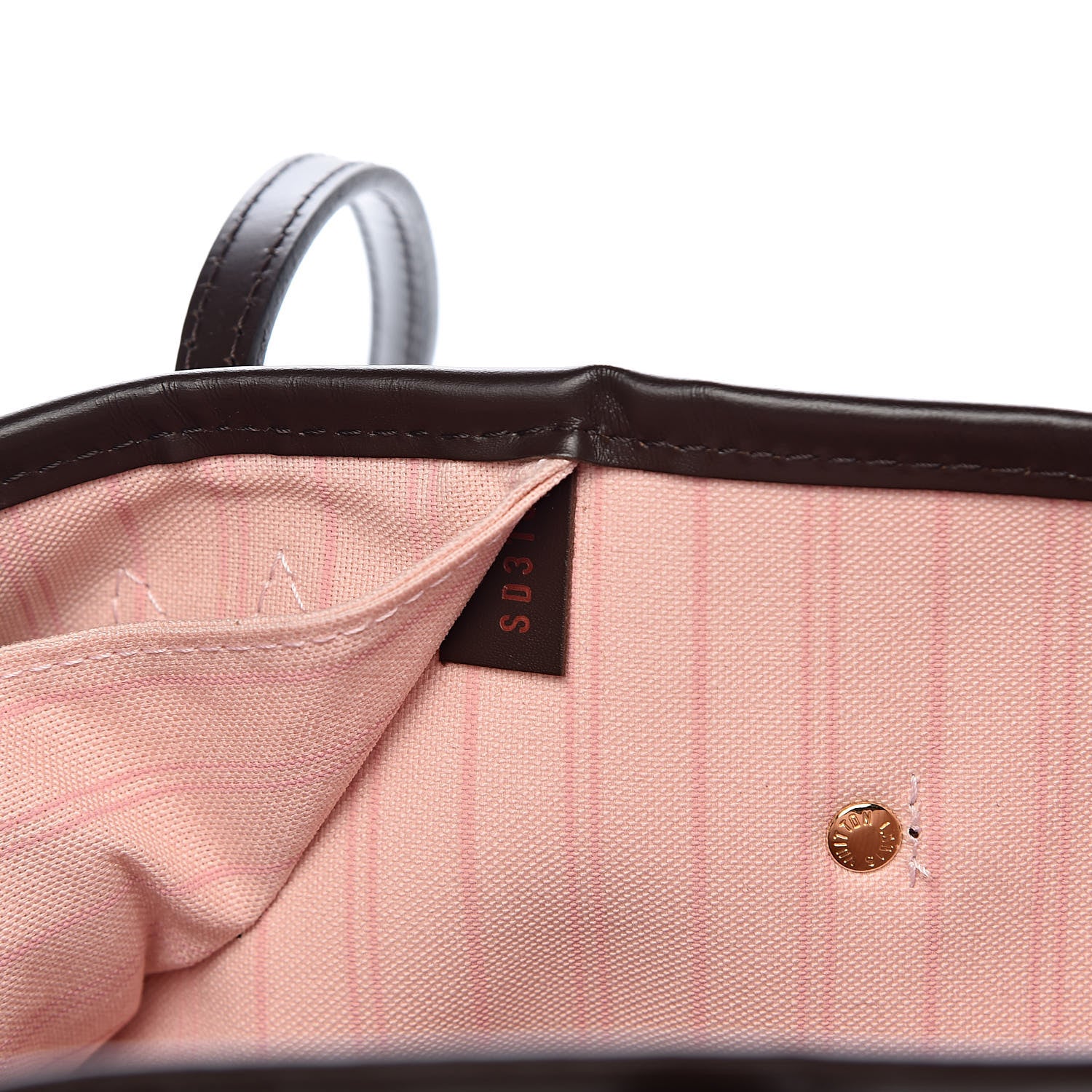 Louis Vuitton Damier Ebene Neo Neverfull MM Rose Ballerine 8 of 11