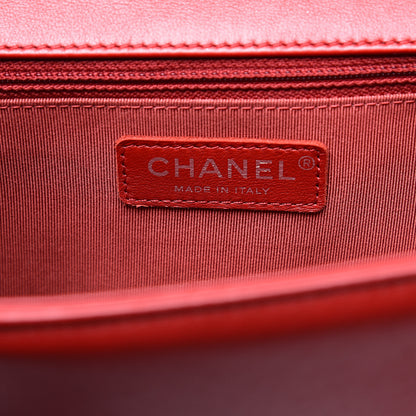 Chanel Lambskin Quilted New Medium Boy Flap Red 5 of 9