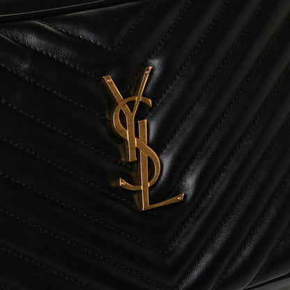 Saint Laurent Calfskin Matelasse Monogram Lou Camera Bag Black 11 of 13