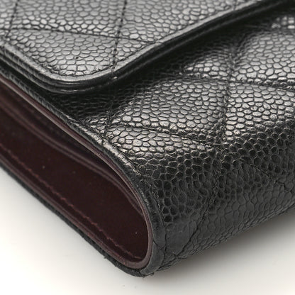 Chanel Caviar Quilted Large Flap Wallet Black 8 of 13