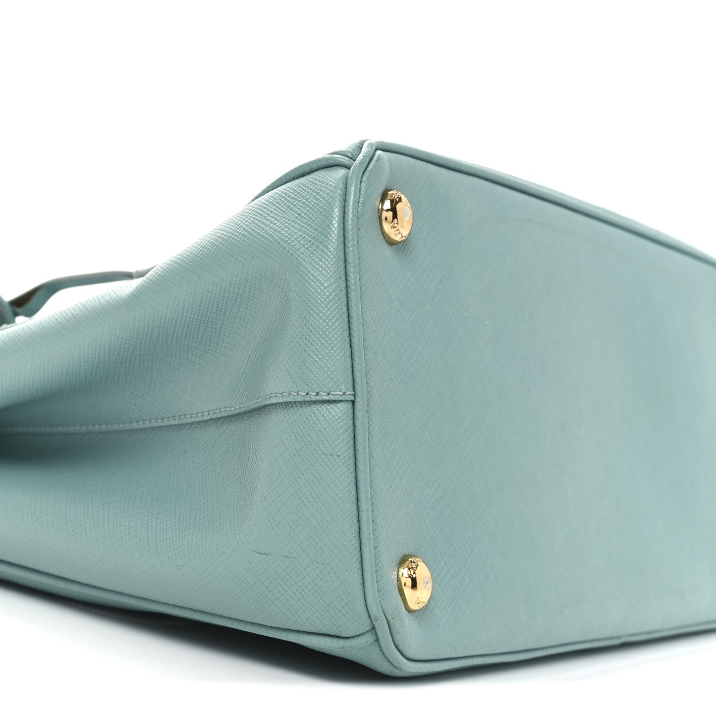 Saffiano Lux Galleria Small Double Zip Tote Turchese