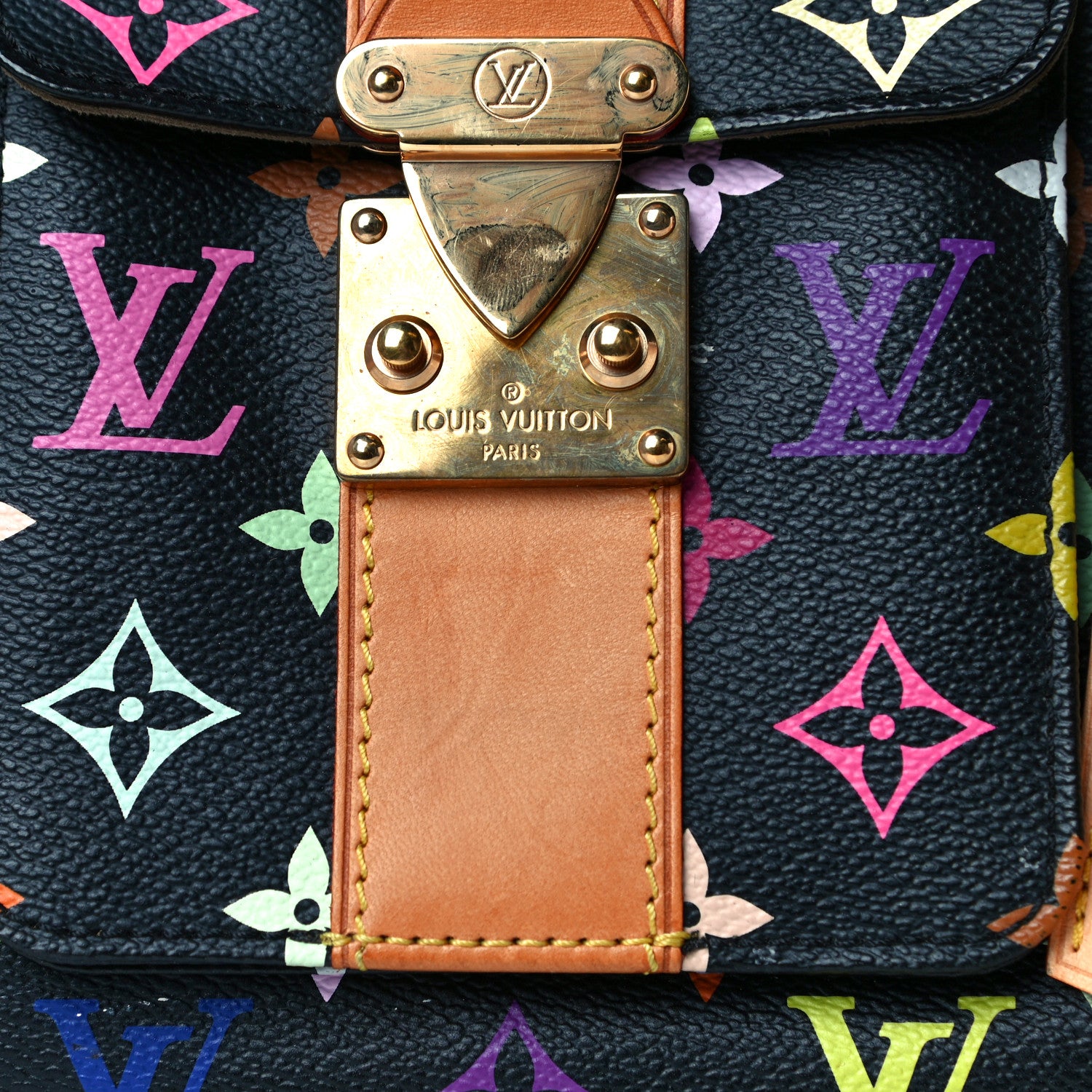 Louis Vuitton Monogram Multicolor Speedy 30 Black 9 of 18