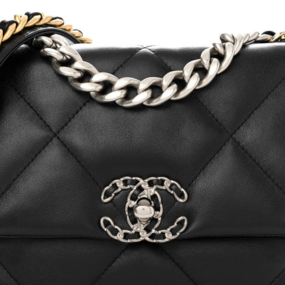 Chanel Lambskin Quilted Medium Chanel 19 Flap Black 8 of 12