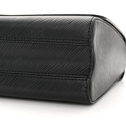 Louis Vuitton Epi Twist Monogram Flower Chain Shoulder Bag MM Black 9 of 11