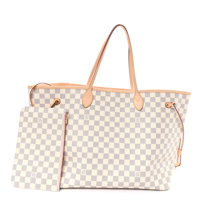 Louis Vuitton Damier Azur Neo Neverfull GM Rose Ballerine 3 of 12