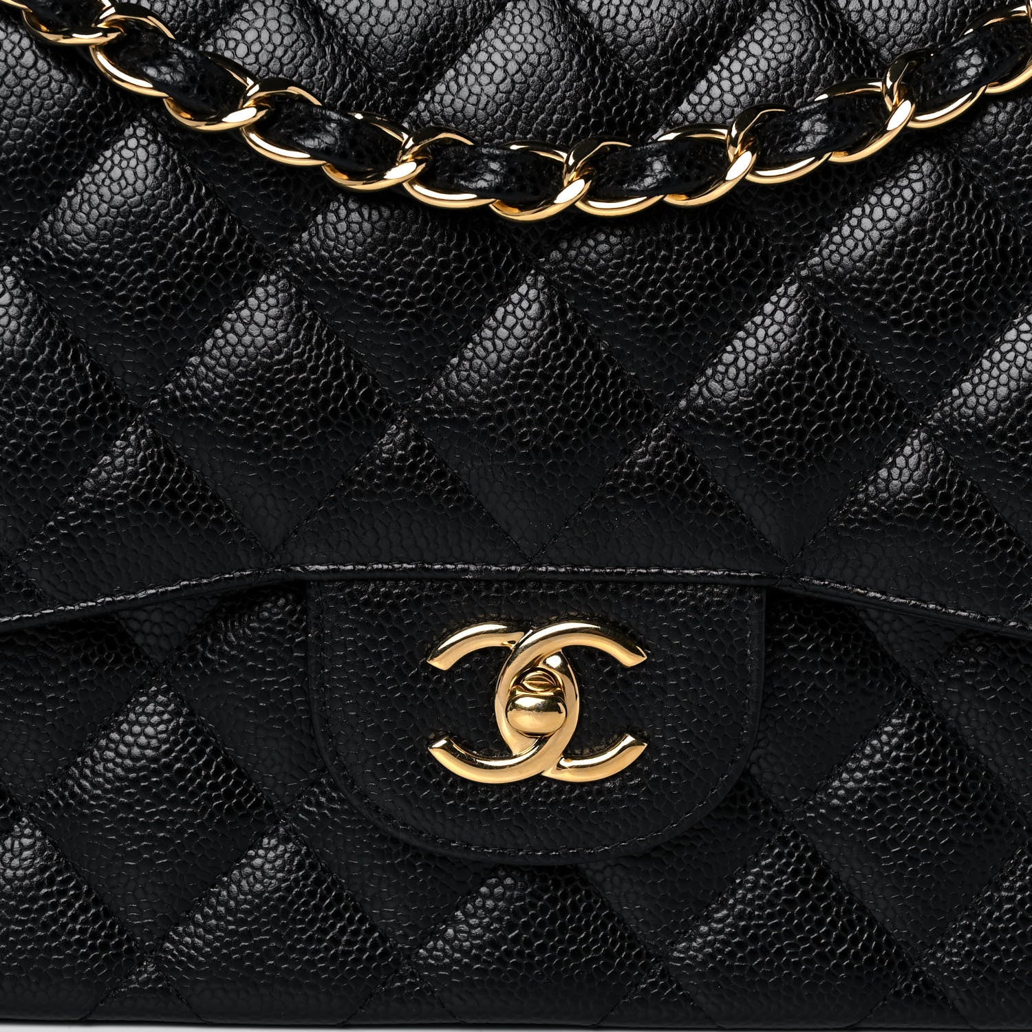 Chanel Caviar Quilted Jumbo Double Flap Black 7 of 13