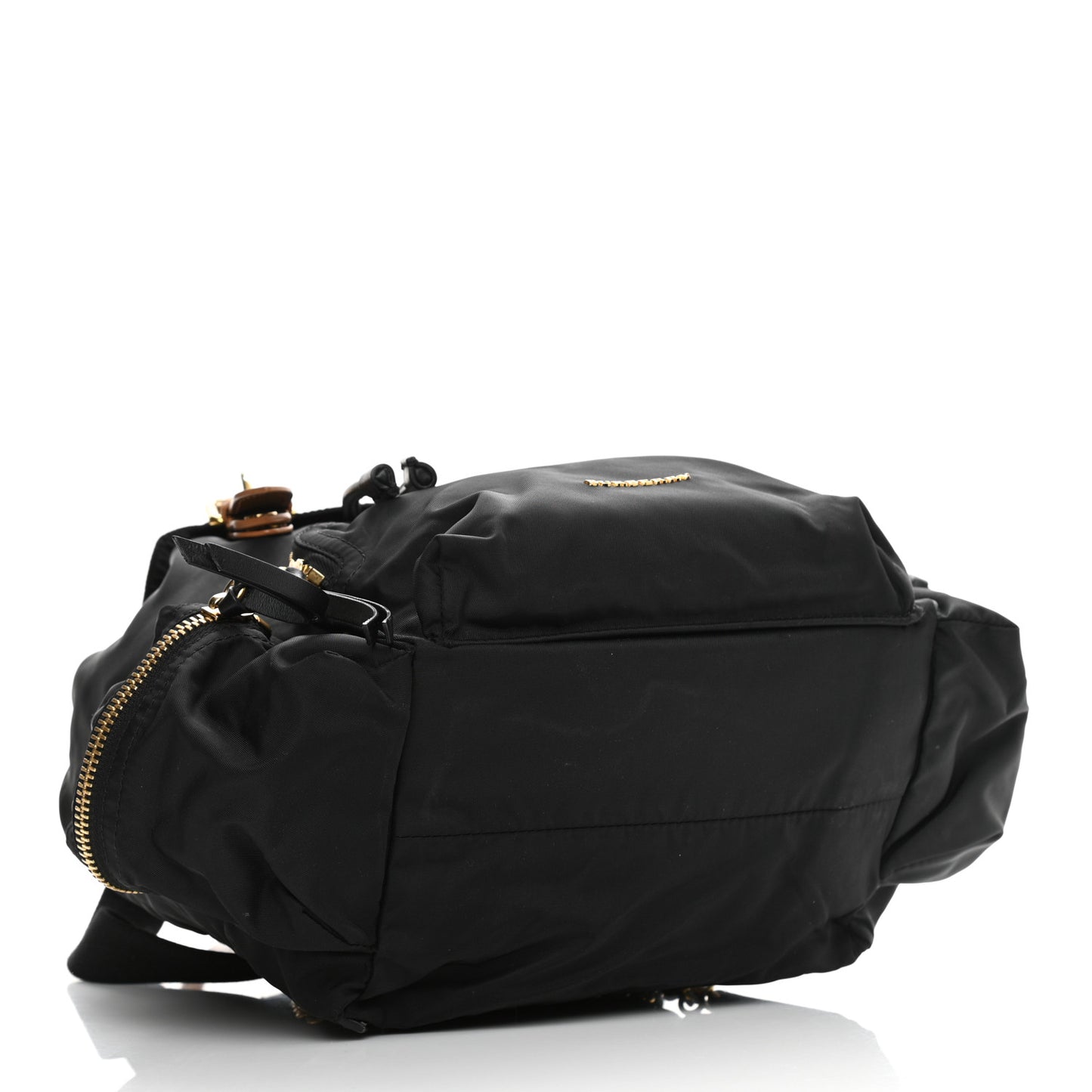 Nylon Medium Rucksack Backpack Black